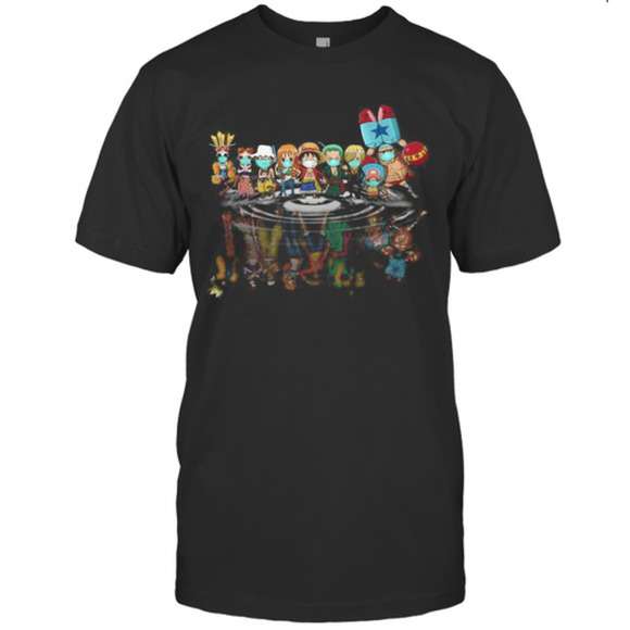 Other - One Piece Characters Mask Chibi Water Reflection T-Shirt